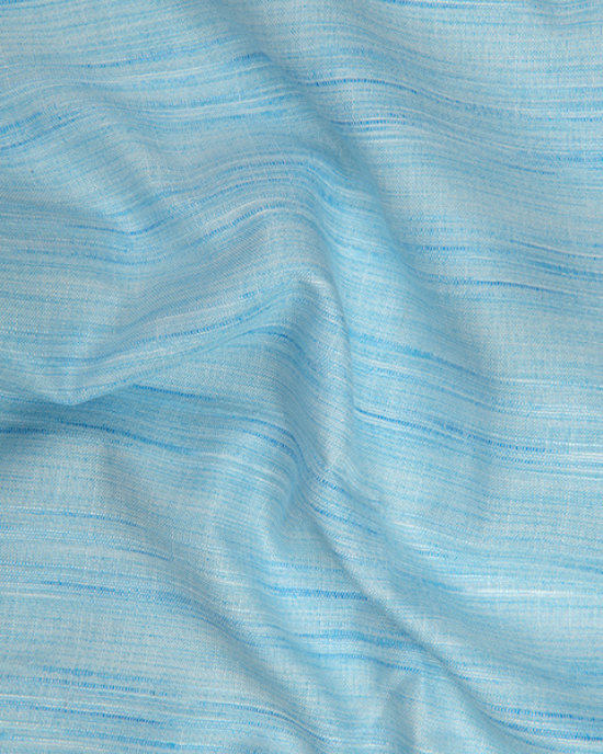 Ethenik Khadi Sky Blue Colour Shirt for Men