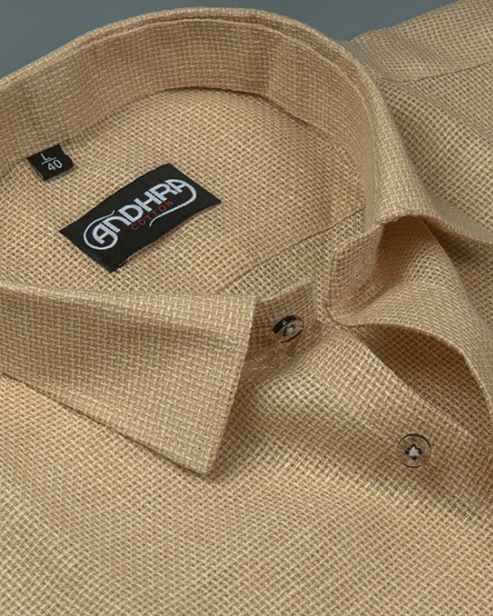 Matty Jute Linen Fone Colour Shirts for Men