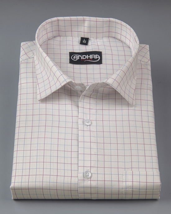 Arvind Mofatlal Pink Blue Mix Checks Shirts for Men