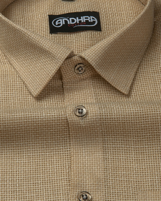Matty Jute Linen Fone Colour Shirts for Men
