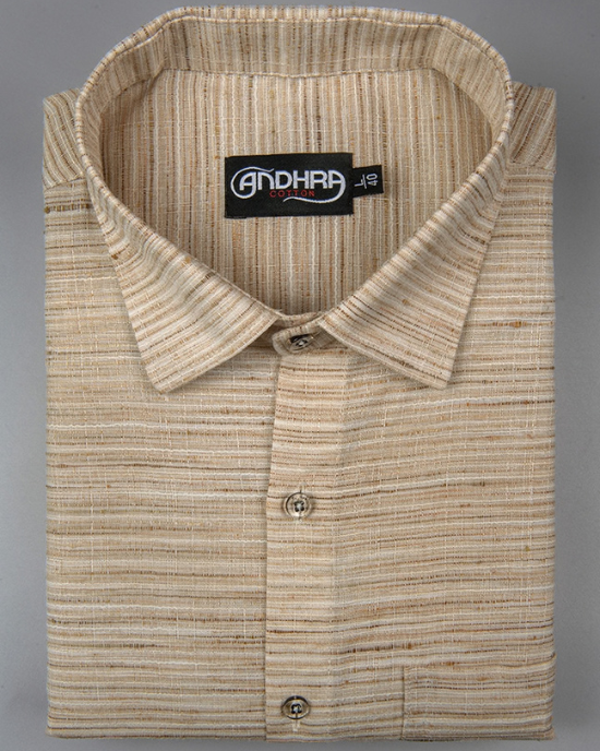 Swadeshi Khadi Fone Colour Shirts for Men