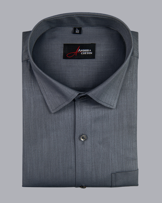 Bristol Linen Dark Gray Colour Shirts for Men