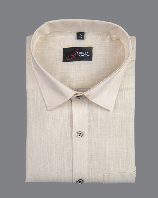 Bristol Linen Cream Colour Shirts for Men