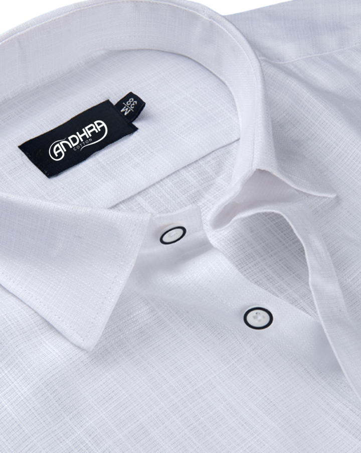 Matty Linen White Shirts for Men