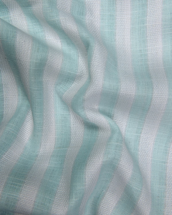 Leo Linen Jute White with Rame Green Patta Print Shirts for Men