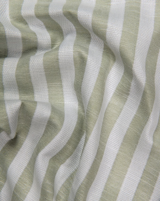 Leo Linen Jute White with Pista Green Patta Print Shirts for Men