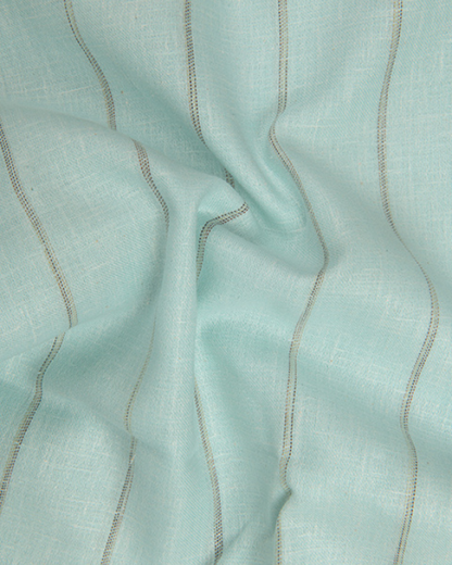 Kalas Linen Rama Green with Golden Lining Shirt for Men
