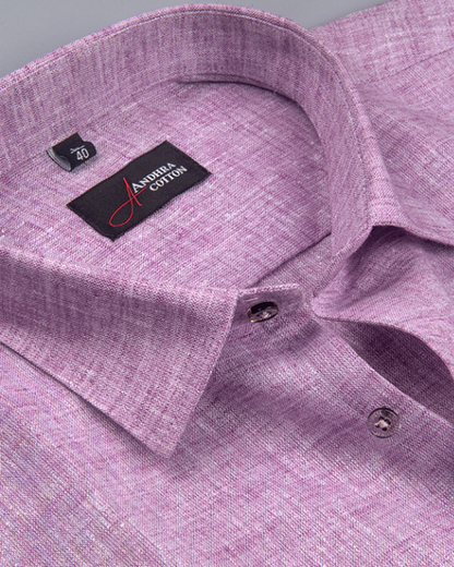 60 Lea Linen Lavender Colour Shirts for Men
