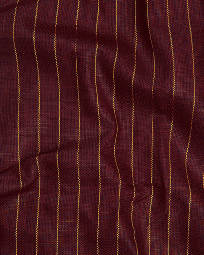 Cotton Marrun with Golden Lining Shirts for Men