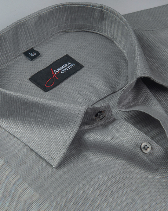 Casa linen gray colour shirts for men