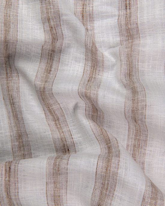 Soft Linen White with Broad Patta Shirts for Men