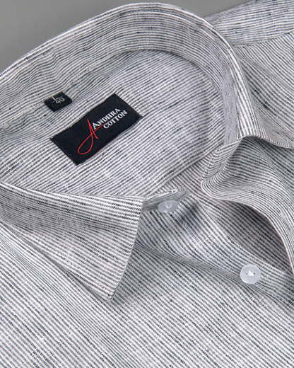 Bayview Linen Gray Colour Shirts For Men