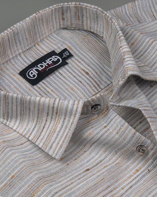 Swadeshi Khadi Gray Colour Shirts for Men