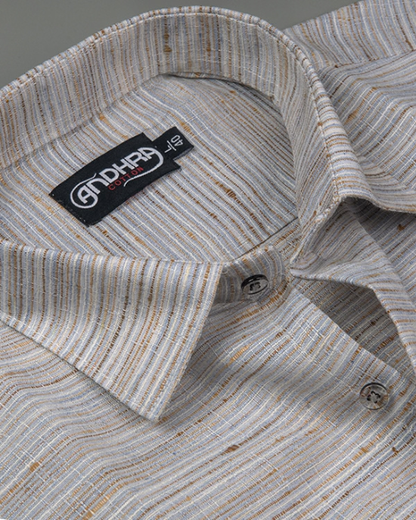 Swadeshi Khadi Gray Colour Shirts for Men