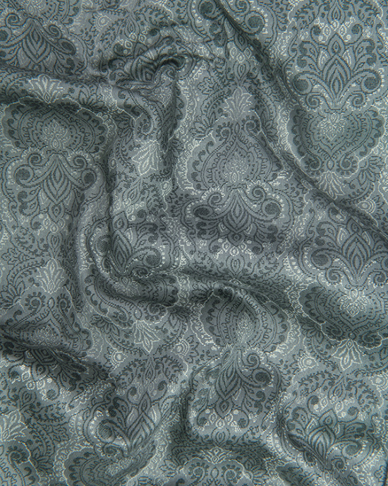 Cotton Bottle Green Rajwada Print Shirts for Men