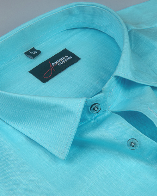 Bristol Linen Sky Blue Colour Shirts for Men
