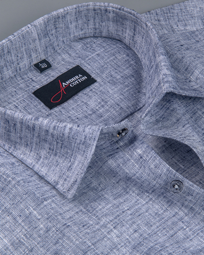Linen Neavy Blue Colour Shirts for Men