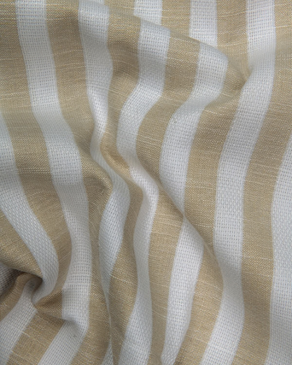 Leo Linen Jute White with Fone Patta Print Shirts for Men