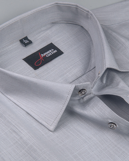 Bristol Linen Still Gray Colour Shirts for Men
