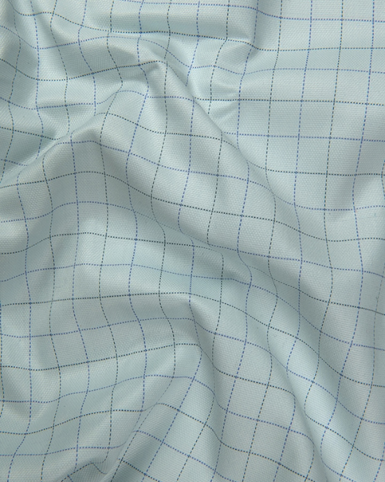 Arvind Mofatlal Light Sky Blue Colour Checks Shirts for Men