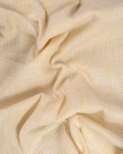 Bayview Linen Light Yellow Colour Shirts For Men