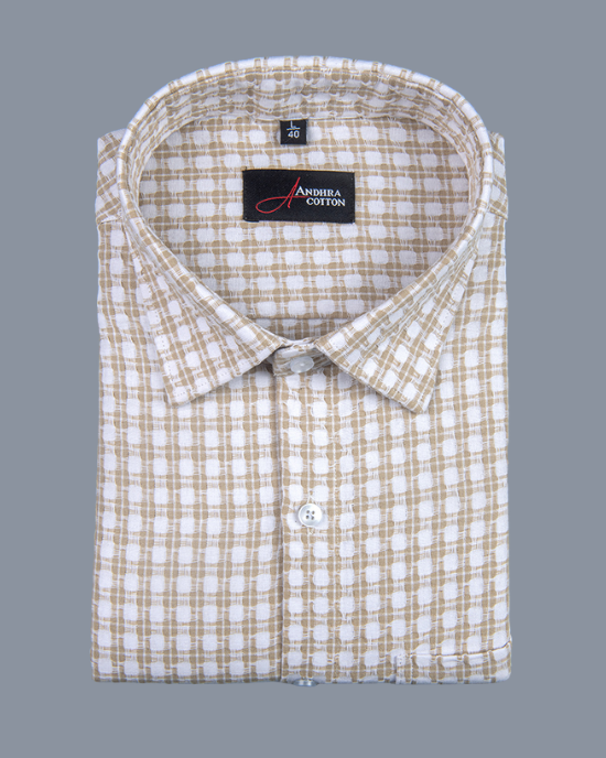 Cotton Checks Fone Colour Shirts For Men
