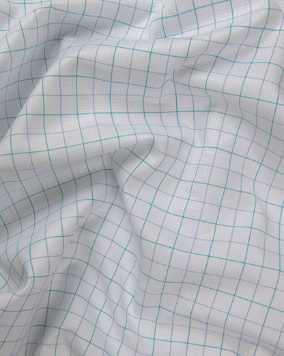 Arvind Mofatlal Rama Geen with Blue Checks Shirts for Men