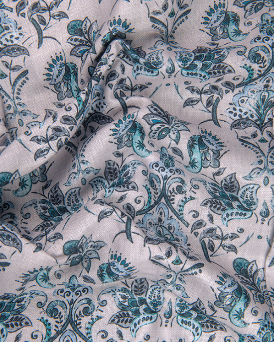 Rusiyano Linen Light Fone With Rama Print Shirts For Men