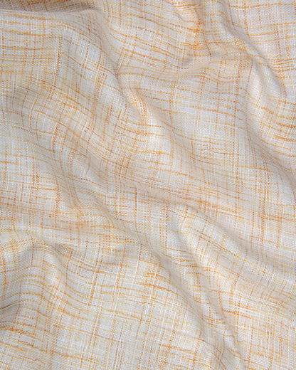 Khadi Butter with Orange Shade Colour Shirts for Men
