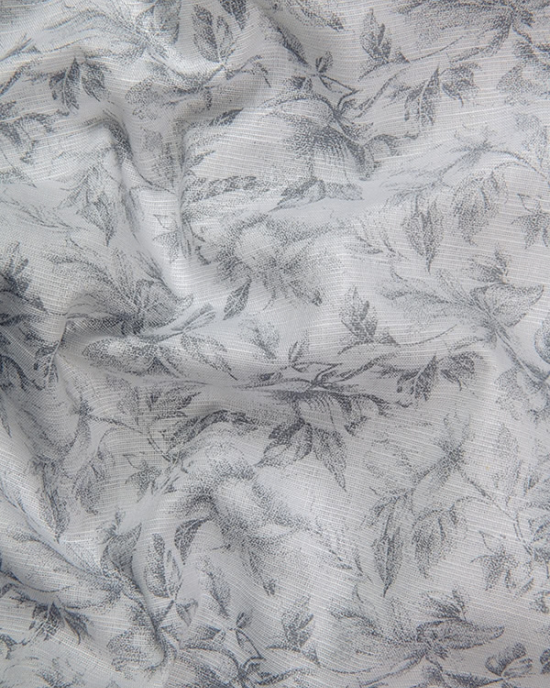 Slub Linen White Printed Shirts for Men