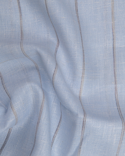 Kalas Linen Sky Blue with Golden Lining Shirt for Men