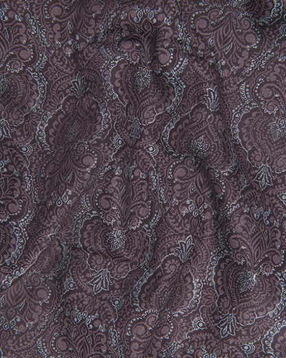 Cotton Maroon Rajwada Print Shirts for Men