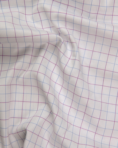 Arvind Mofatlal Pink Blue Mix Checks Shirts for Men