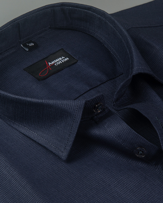 Casa linen neavy blue colour shirts for men