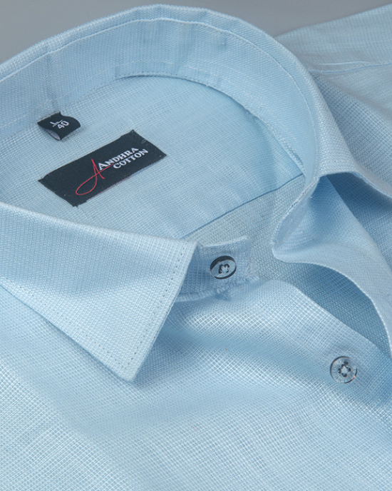 Casa linen sky blue colour shirts for men