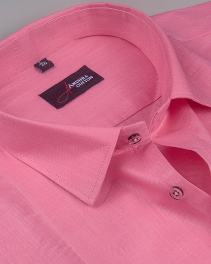 Bristol Linen Pink Colour Shirts for Men