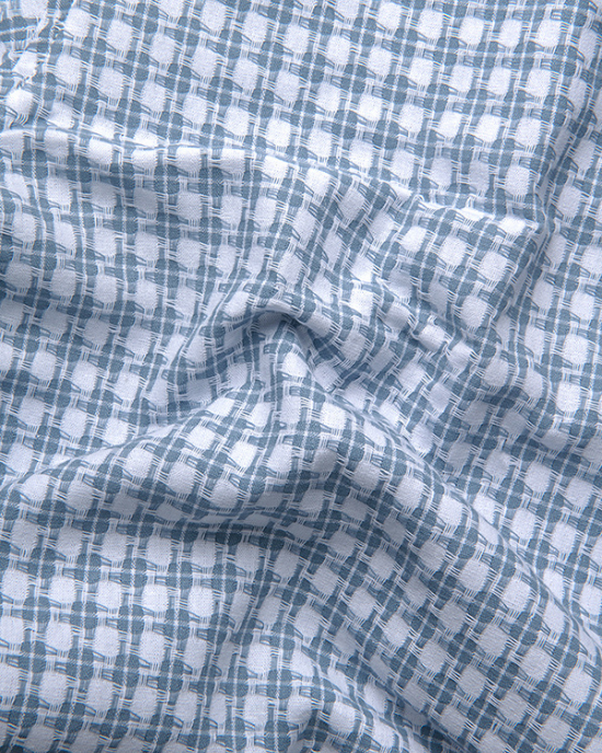 Cotton Checks Blue Colour Shirts For Men
