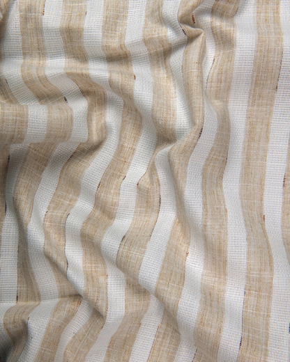 Soft Jute Linen White with Fone Patta Shirts for Men