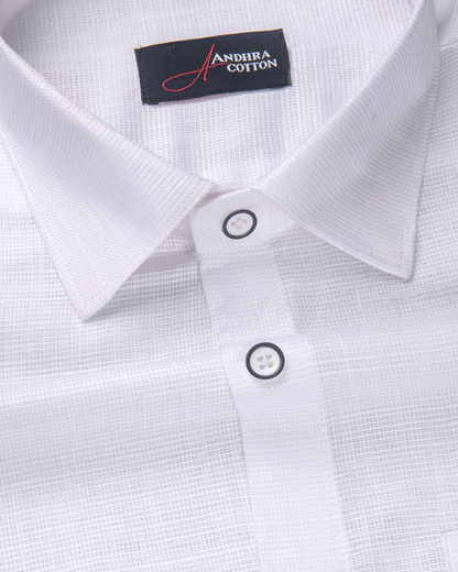 Casa Linen White Colour Shirts for Men
