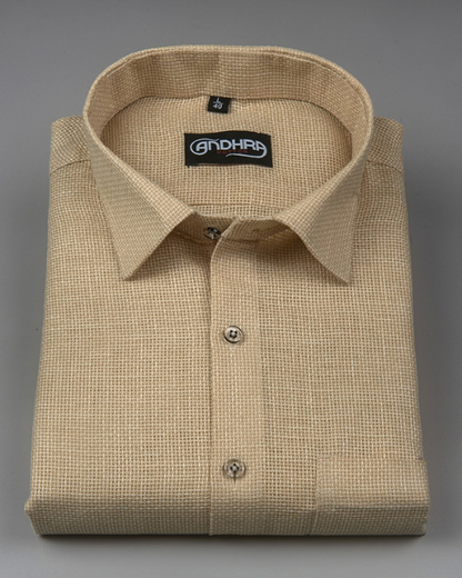 Matty Jute Linen Fone Colour Shirts for Men