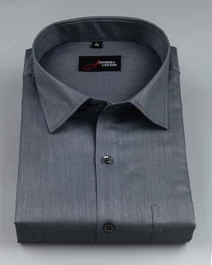 Bristol Linen Dark Gray Colour Shirts for Men