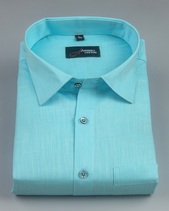 Bristol Linen Sky Blue Colour Shirts for Men