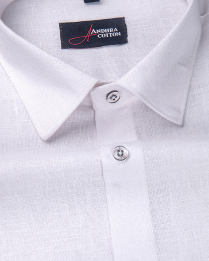 Linen White Colour Shirts for Men