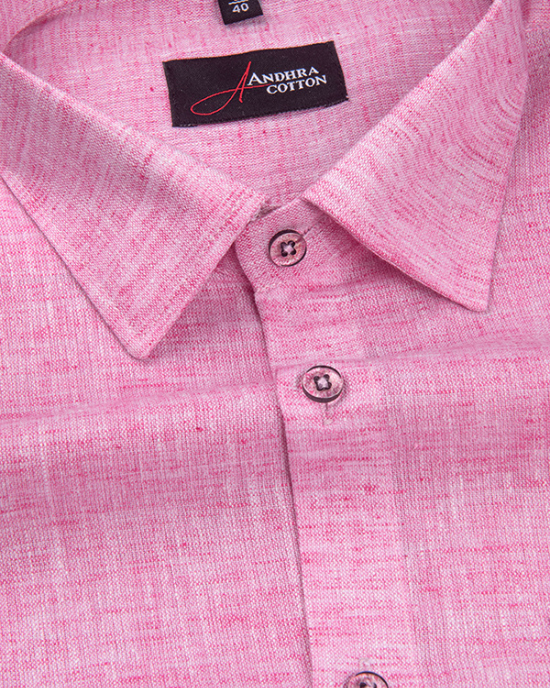 60 Lea Linen Pink Colour Shirts for Men