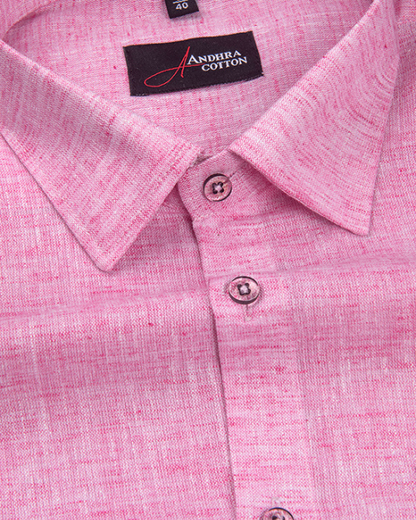 60 Lea Linen Pink Colour Shirts for Men