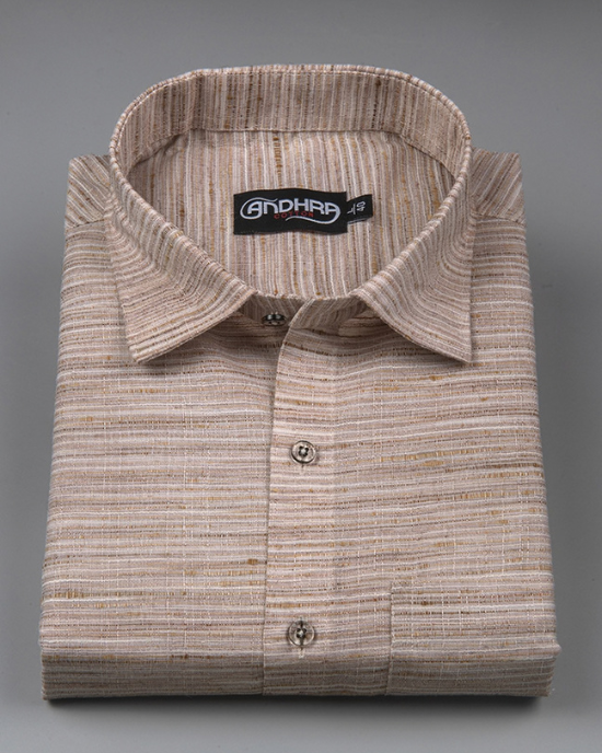 Swadeshi Khadi Light Marrun Colour Shirts for Men