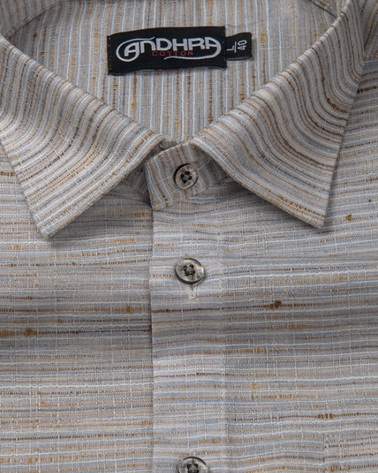 Swadeshi Khadi Gray Colour Shirts for Men