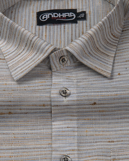 Swadeshi Khadi Gray Colour Shirts for Men