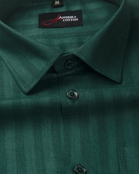 Linen lining Green Colour Shirts for Men