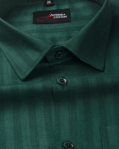 Linen lining Green Colour Shirts for Men